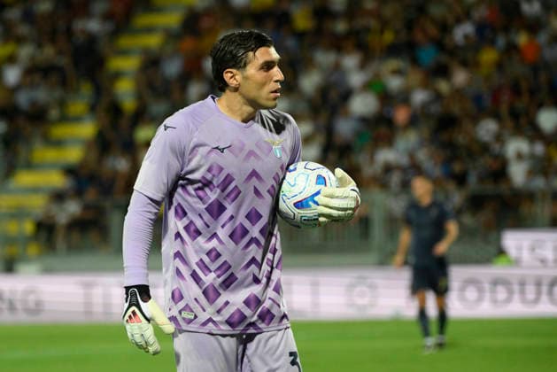 Lazio™s goalkeeper Christos Mandas during the 2026 2027 season pre-season friendly football match between Frosinone and SS Lazio at the Benito Stirpe stadium in Frosinone Italy - Sunday, August 09, 2026 - Soccer ( Photo by Fabrizio Corradetti LaPresse )  Copyright: xFabrizioxCorradetti LaPressex