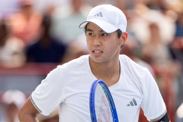 August 9, 2026, Montreal, Quebec, Canada: LEARNER TIEN (12) from USA reactionin match against Thiago Agustin Tirante from Argentina in round of 16 at Canadian Open at IGA stadium in Montreal, Quebec, Canada on 2026-08-09 Montreal Canada - ZUMAl189 20260809_zsp_l189_083 Copyright: xYannickxLegarex