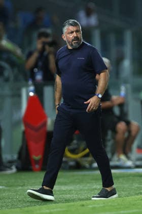 SOCCER - Friendly Match - Frosinone vs. Lazio Photo by IPA ABACAPRESS.COM87362091 - Frosinone, Italy, August 9, 2026: Gennaro Gattuso, coach of S.S. Lazio, seen in action during the friendly match between Frosinone Calcio and S.S. Lazio at Benito Stirpe Stadium. Frosinone Italy  Copyright: xIPAxSport ABACAx