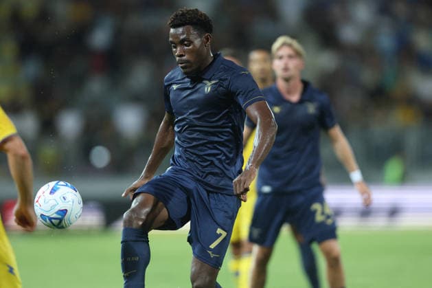 SOCCER - Friendly Match - Frosinone vs. Lazio Photo by IPA ABACAPRESS.COM87362200 - Frosinone, Italy, August 9, 2026: Fisayo Dele-Bashiru (central midfielder) of S.S. Lazio in action during the friendly match between Frosinone Calcio and S.S. Lazio at Benito Stirpe Stadium. Frosinone Italy  Copyright: xIPAxSport ABACAx