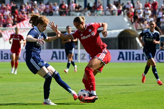 Frauenfußball - BÜHL Klara bei dem Freundschaftsspiel Frauenfußball des FC Bayern München gegen Paris FC am 09.08.2026, Deutschland, Bayern Unterhaching Uhlsport Park Bayern Deutschland *** Women s Soccer: Klara from BÜHL at the FC Bayern Munich vs. Paris FC women s soccer friendly match on August 9, 2026, Germany, Bavaria, Unterhaching, Uhlsport Park, Bavaria, Germany