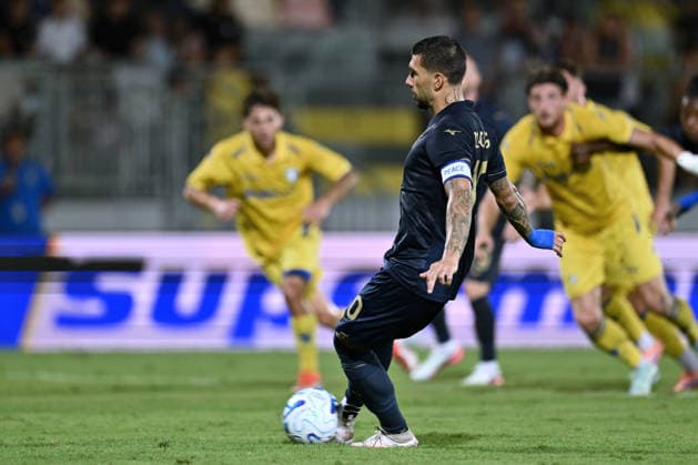 Dc Frosinone 09 08 2026 - amichevole Frosinone-Lazio foto Domenico Cippitelli Image Nella foto: gol Mattia Zaccagni 