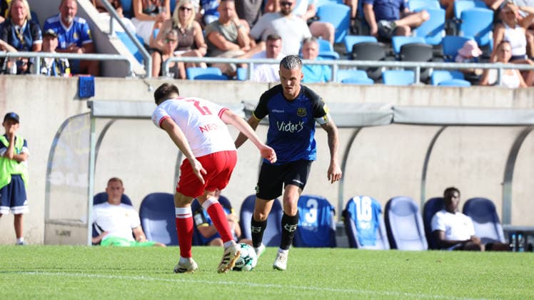 09.08.2026, xrekx, Fussball 3.Liga, 1.FC Saarbruecken - Rot-Weiss Essen v.l. Michael Kostka (Rot-Weiss Essen) Florian Pick (1. FC Saarbruecken) (DFL DFB REGULATIONS PROHIBIT ANY USE OF PHOTOGRAPHS as IMAGE SEQUENCES and or QUASI-VIDEO) Saarbruecken *** August 9, 2026, xrekx, Soccer 3rd Division, 1 FC Saarbrücken vs. Rot-Weiß Essen: Michael Kostka (Rot-Weiß Essen) and Florian Pick (1 FC Saarbrücken). DFL and DFB regulations prohibit any use of photographs as image sequences and or quasi-video. Saarbrücken