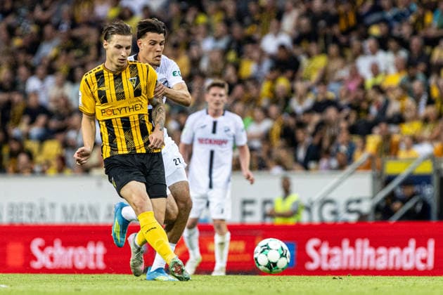 3.Liga: Alemannia Aachen - SC Verl; 09.08.2026 Daniel Starodid (Alemannia Aachen, 9), Felix Vogler (SC Verl, 27) 3.Liga: Alemannia Aachen - SC Verl; Tivoli, Aachen; 09.08.2026 DFB regulations prohibit any use of photographs as image sequences and or quasi video. *** 3rd Division Alemannia Aachen vs. SC Verl, August 9, 2026, Daniel Starodid, Alemannia Aachen, 9, Felix Vogler SC Verl, 27 3rd Division Alemannia Aachen vs. SC Verl Tivoli, Aachen August 9, 2026 DFB regulations prohibit any use of photographs as image sequences and or quasi-video Copyright: xBEAUTIFULxSPORTS Buriakovx