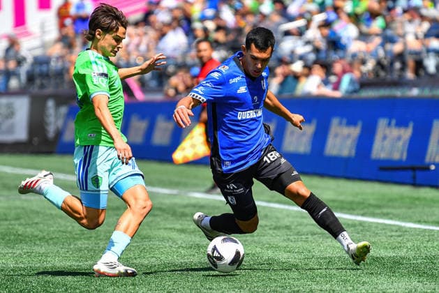 Leagues Cup 2026: AUG 09 Quero Taro At Seattle Sounders FC July 25, 2026: Queretaro Midfielder Erik DueoÂ±as Vallejo (18) moces the ball during the Leagues Cup match between Seattle Sounders FC and QueroÂtaro in Seattle, WA. Steve Faber CSM (Credit Image: Â Steve Faber Cal Media) Seattle Washington United States EDITORIAL USE ONLY Copyright: xx ZUMA-20260809_zma_c04_011.jpg StevexFaberx csmphotothree510147