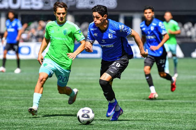 Leagues Cup 2026: AUG 09 Quero Taro At Seattle Sounders FC July 25, 2026: Queretaro Midfielder Waldo Emilio Madrid Quezada (29) drives the ball towards the Seattle goal during the Leagues Cup match between Seattle Sounders FC and QueroÂtaro in Seattle, WA. Steve Faber CSM (Credit Image: Â Steve Faber Cal Media) Seattle Washington United States EDITORIAL USE ONLY Copyright: xx ZUMA-20260809_zma_c04_009.jpg StevexFaberx csmphotothree510149