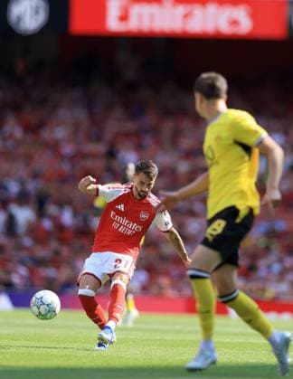 Fabio Vieira of Arsenal Arsenal v Borussia Dortmund, Pre Season Friendly, Football, Emirates Stadium, London, UK - 09 Aug 2026London Emirates Stadium United Kingdom EDITORIAL USE ONLY No use with unauthorised audio, video, data, fixture lists, club league logos or live services. Online in-match use limited to 120 images, no video emulation. No use in betting, games or single club league player publications.  Copyright: xGeorgexTewkesbury Shutterstockx 17051143ch
