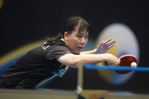 2026 WTT Europe Smash - Sweden - Qualifications Day 2 Huang Yu-Jie of Taiwan competes against Su Tsz Tung of Hong Kong during the Women s Singles Qualifying Round 3 at the 2026 Europe Smash at the Baltiska Hallen in Malmo, Sweden, on August 9, 2026. Malmo Sweden  Copyright: xRemyxGrosx originalFilename:gros-europesm260809_np6gn.jpg