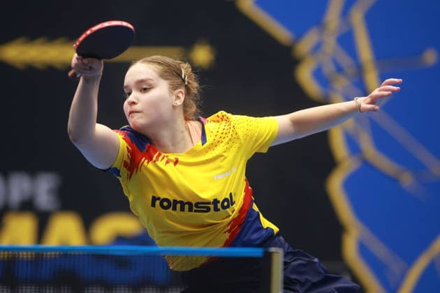 2026 WTT Europe Smash - Sweden - Qualifications Day 2 Elena Zaharia of Romania competes against Audrey Zarif of France during the Women s Singles - Qualifying Round 3 at the 2026 Europe Smash at the Baltiska Hallen in Malmo, Sweden, on August 9, 2026. Malmo Sweden  Copyright: xRemyxGrosx originalFilename:gros-europesm260809_npi2J.jpg