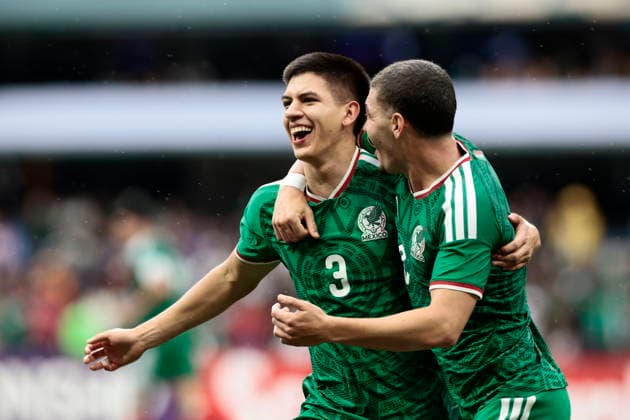 CONCACAF U-20 Championship - USA vs Mexico Cristobal Alfaro (L) of Mexico celebrates a goal during the final of the CONCACAF U-20 Championship between the United States and Mexico at Banorte Stadium in Mexico City, Mexico, 09 August 2026. MEXICO CITY Mexico  Copyright: xJOSExMENDEZx