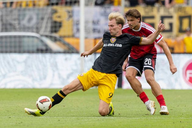 v.l.n.r.: Vincent Vermeij (Dynamo Dresden) und Fynn Otto (1. FC Nürnberg), im 2. Bundesliga-Spiel zwischen dem 1. FC Nürnberg und Dynamo Dresden im Max-Morlock-Stadion, Nürnberg, Deutschland, am 9. August 2026. in action during the 2nd Bundesliga match between 1. FC Nuremberg and Dynamo Dresden at the Max-Morlock Stadium, Nuremberg, Germany, on August 9, 2026. DFB DFL REGULATIONS PROHIBIT ANY USE OF PHOTOGRAPHS AS IMAGE SEQUENCES AND OR QUASI-VIDEO, *** From left to right: Vincent Vermeij of Dynamo Dresden and Fynn Otto of 1 FC Nuremberg, in the 2. Bundesliga match between 1 FC Nuremberg and Dynamo Dresden at the Max Morlock Stadium, Nuremberg, Germany, on August 9, 2026, in action during the 2nd Bundesliga match between 1 FC Nuremberg and Dynamo Dresden at the Max Morlock Stadium, Nuremberg, Germany, on August 9, 2026. DFB and DFL regulations prohibit any use of photographs as image sequences and or quasi-video, Copyright: HMBxMedia xHeikoxBecker
