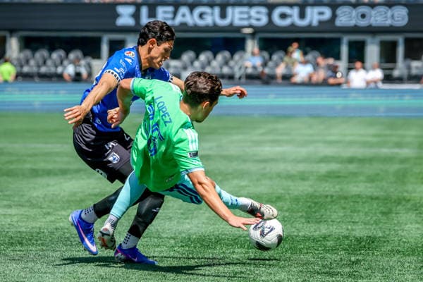 August 9, 2026, Seattle, Washington, USA: Seattle Sounders FC defense Antino Lopez (35) during the match between Queretaro and the Seattle Sounders FC in the 2026 Leagues Cup soccer match at Lumen Field, Seattle, Washington Queretaro And The Seattle Sounders FC  - ZUMAj111 20260809_zsp_j111_012 Copyright: xTomxJonesx