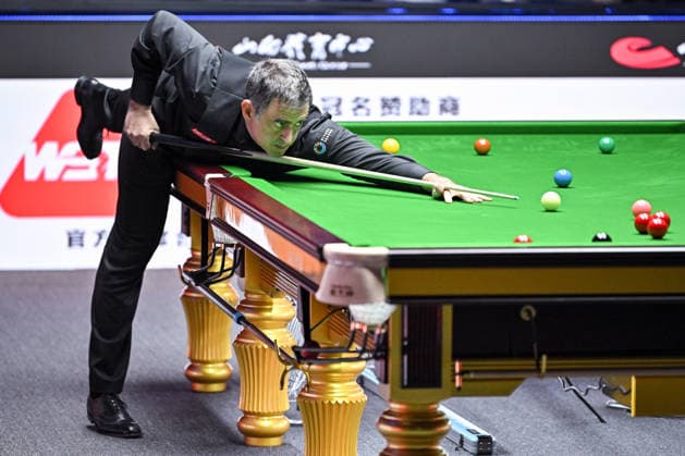 TAIYUAN, CHINA - AUGUST 09: Ronnie O Sullivan of England plays a shot in the Round 1 match against Jackson Page of Wales on day 2 of the 2026 China Open (officially the 2026 Satuo China Open) at the Riverside Sports Centre on August 9, 2026 in Taiyuan, Shanxi Province of China.  Copyright: xChinaxNewsxServicex 111659092166
