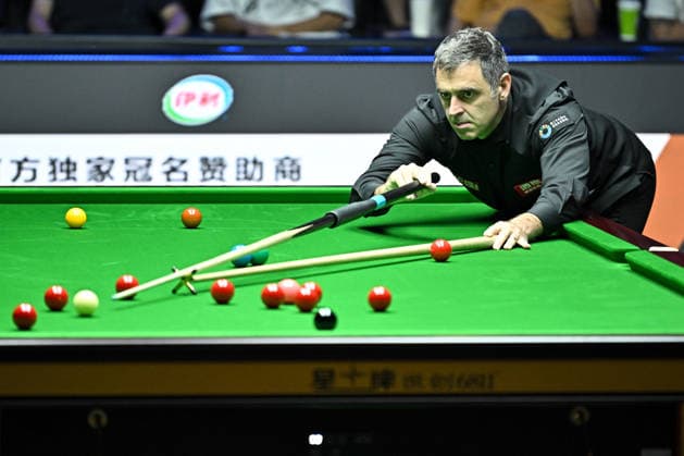 TAIYUAN, CHINA - AUGUST 09: Ronnie O Sullivan of England plays a shot in the Round 1 match against Jackson Page of Wales on day 2 of the 2026 China Open (officially the 2026 Satuo China Open) at the Riverside Sports Centre on August 9, 2026 in Taiyuan, Shanxi Province of China.  Copyright: xChinaxNewsxServicex 111659092214