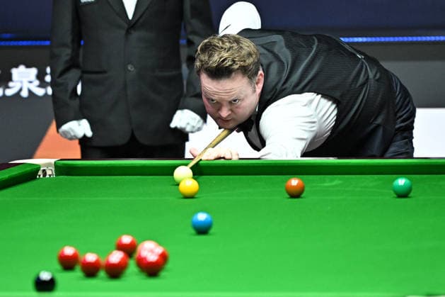 TAIYUAN, CHINA - AUGUST 09: Shaun Murphy of England plays a shot in the first round match against Matthew Selt of England on day 2 of the 2026 World Snooker Tour China Open at Taiyuan Binhe Sports Center on August 9, 2026 in Taiyuan, Shanxi Province of China.  Copyright: xChinaxNewsxServicex 111659092363