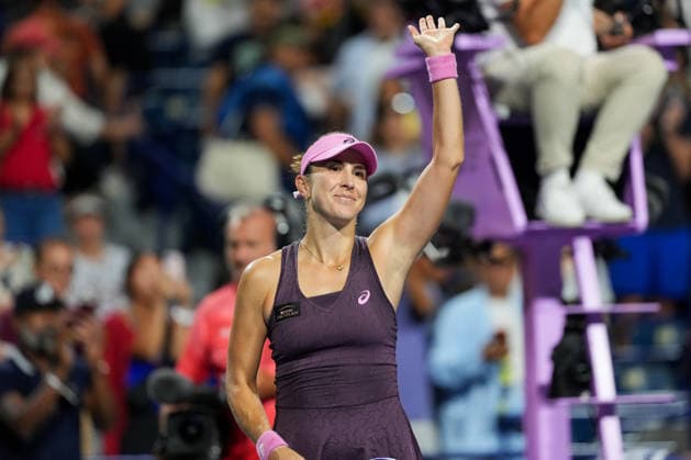 National Bank Open 2026 - Day 9 TORONTO, CANADA - AUGUST 9 : Belinda Bencic of Switzerland in action against Alexandra Eala of Philippines in the round of 16 during the WTA, Tennis Damen 1000 National Bank Open in Toronto, Ontario, Canada on August 9, 2026. Mert Alper Dervis Anadolu Ontario Canada. Editorial use only. Please get in touch for any other usage.  Copyright: x2026xAnadoluxMertxAlperxDervisx