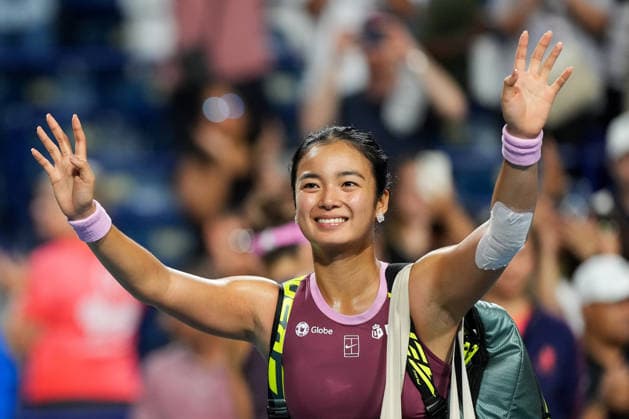 National Bank Open 2026 - Day 9 TORONTO, CANADA - AUGUST 9 : Alexandra Eala of Philippines gestures as she leaves the court after losing to Belinda Bencic of Switzerland in the round of 16 during the WTA, Tennis Damen 1000 National Bank Open in Toronto, Ontario, Canada on August 9, 2026. Mert Alper Dervis Anadolu Ontario Canada. Editorial use only. Please get in touch for any other usage.  Copyright: x2026xAnadoluxMertxAlperxDervisx