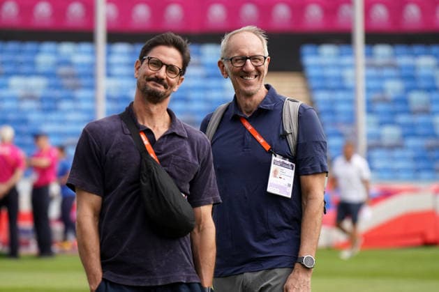 Birmingham , Leichtathletik, Athletics, Track and Field, EAA, Leichtathletik EM Birmingham 2026 European Championships birmingham 2026 , 10.08-17.08.2026, Alexander Stadium Birmingham, Grossbritannien , Tim Tonder, Ralf Scholt, ARD Leichtathletik Moderatoren , Deutschland, Germany GER Copyright Gladys Chai von der Laage *** Birmingham, Track and Field, Athletics, EAA, 2026 European Athletics Championships in Birmingham, 10 08 17–08 20 26, Alexander Stadium, Birmingham, United Kingdom, Tim Tonder, Ralf Scholt, ARD track and field commentators, Germany, GER Copyright Gladys Chai von der Laage