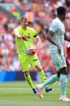 Football - Pre-Season Friendly - Liverpool v AS Monaco 9th August 2026 - Pre-Season Friendly - Liverpool v AS Monaco - AS Monaco goalkeeper Lukas Hradecky - Photo: Simon Stacpoole Offside. Liverpool UK *** Fußball-Vorbereitungsspiel: Liverpool gegen AS Monaco, 9. August 2026 Vorbereitungsspiel: Liverpool gegen AS Monaco AS Monaco-Torhüter Lukas Hradecky Foto: Simon Stacpoole Offside Liverpool UK  Copyright: xSimonxStacpoolexOffside