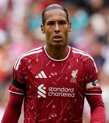Liverpool, England, 9th August 2026. Virgil van Dijk of Liverpool during the Liverpool vs AS Monaco Pre Season Friendly match at Anfield, Liverpool. Picture credit should read: Andrew Yates Sportimage EDITORIAL USE ONLY. No use with unauthorised audio, video, data, fixture lists, club league logos or live services. Online in-match use limited to 120 images, no video emulation. No use in betting, games or single club league player publications. SPI_096_AY_LIVERPOOL_MONACO SPI-4893-0096