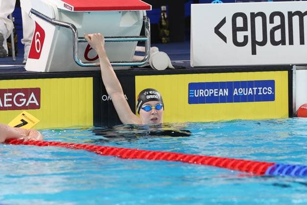 Belgian Roos Vanotterdijk pictured at the heats of the Women s 100m Freestyle, at the European Aquatics Championships in Paris, France on Monday 10 August 2026. VIRGINIExLEFOUR  x183070954x