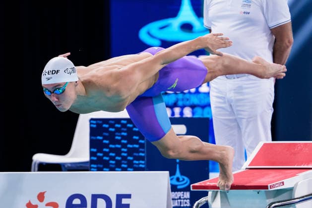 260810 Elias Klev of Norway competes in men™s 50 meters butterfly swimming heats during day eleven of the 2026 European Aquatics Championships on August 10, 2026 in Saint-Denis. Photo: Joel Marklund BILDBYRAN kod JM JM0838 bbeng simning swimming svomming 2026 european aquatics championships em Norge *** August 10, 2026: Elias Klev of Norway competes in the men’s 50-meter butterfly swimming heats during day eleven of the 2026 European Aquatics Championships on August 10, 2026 in Saint-Denis. Photo by Joel Marklund. BILDBYRAN code JM JM0838 bbeng swimming 2026 European Aquatics Championships EM Norway  Copyright: JOELxMARKLUND BB260810JM023