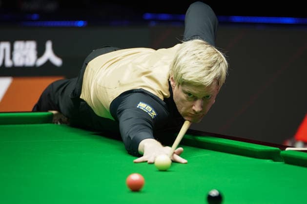 TAIYUAN, CHINA - AUGUST 10: Neil Robertson of Australia plays a shot in the Round 1 match against Chang Bingyu of China on day 3 of the 2026 China Open (officially the 2026 Satuo China Open) at the Riverside Sports Centre on August 10, 2026 in Taiyuan, Shanxi Province of China.  Copyright: xTaixChengzhex 111659128408