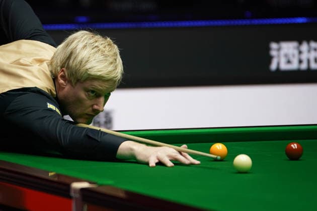 TAIYUAN, CHINA - AUGUST 10: Neil Robertson of Australia plays a shot in the Round 1 match against Chang Bingyu of China on day 3 of the 2026 China Open (officially the 2026 Satuo China Open) at the Riverside Sports Centre on August 10, 2026 in Taiyuan, Shanxi Province of China.  Copyright: xTaixChengzhex 111659128404