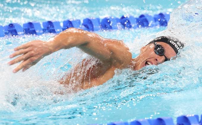 Belgian Simon Laviolette pictured in action during the heats of the Men s 400m Individual Medley, at the European Aquatics Championships in Paris, France on Monday 10 August 2026. VIRGINIExLEFOUR  x183074453x
