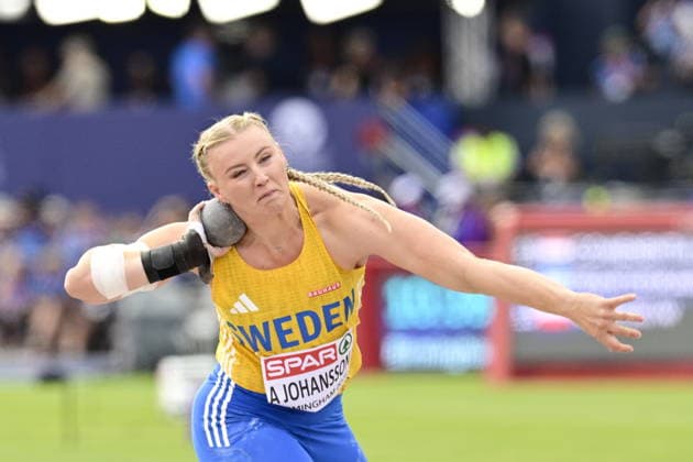 BIRMINGHAM, STORBRITANNIEN 20260810 Kulstötaren Axelina Johansson under friidrotts-EM pa Alexander Stadium i Birmingham. *** Bilden ingar i SPORTPAKET. För övriga BETALBILD. *** BIRMINGHAM STORBRITANNIEN x10030x *** BIRMINGHAM, UNITED KINGDOM 20260810 Shot putter Axelina Johansson at the European Athletics Championships at Alexander Stadium in Birmingham *** This image is included in the SPORT PACKAGE; for other images, see PAID CONTENT *** BIRMINGHAM, UNITED KINGDOM x10030x  Copyright: xJonasxEkströmer TTx FRIIDROTTS-EM 2026