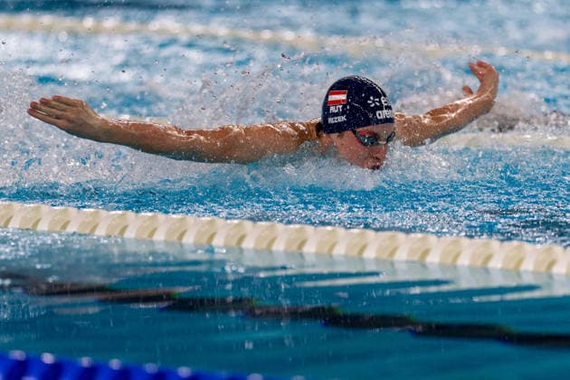 SWIMMING - EAC 2026 PARIS,FRANCE,10.AUG.26 - SWIMMING - European Aquatics Championships Paris 2026, . Image shows Philipp Rizek (AUT).  GEPAxpictures xPhilippxBrem