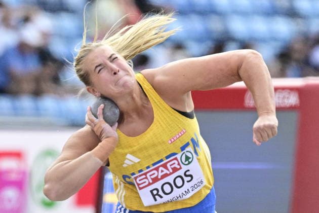 BIRMINGHAM, STORBRITANNIEN 20260810 Fanny Roos under kvalet för damer i kula under friidrotts-EM pa Alexander Stadium i Birmingham. *** Bilden ingar i SPORTPAKET. För övriga BETALBILD. *** BIRMINGHAM STORBRITANNIEN x10030x *** BIRMINGHAM, UNITED KINGDOM 20260810 Fanny Roos during the women’s shot put qualifying round at the European Athletics Championships at Alexander Stadium in Birmingham *** This image is included in the SPORTS PACKAGE; for other images, see PAID CONTENT *** BIRMINGHAM, UNITED KINGDOM x10030x  Copyright: xJonasxEkströmer TTx FRIIDROTTS-EM 2026