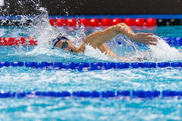 SWIMMING - EAC 2026 PARIS,FRANCE,10.AUG.26 - SWIMMING - European Aquatics Championships Paris 2026, . Image shows Noah Zemansky (AUT).  GEPAxpictures xPhilippxBrem