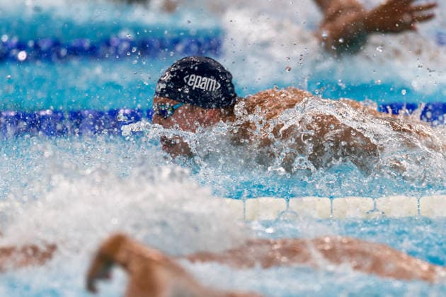 SWIMMING - EAC 2026 PARIS,FRANCE,10.AUG.26 - SWIMMING - European Aquatics Championships Paris 2026, . Image shows Christian Giefing (AUT).  GEPAxpictures xPhilippxBrem