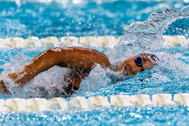 SWIMMING - EAC 2026 PARIS,FRANCE,10.AUG.26 - SWIMMING - European Aquatics Championships Paris 2026, . Image shows Nida Omid (AUT).  GEPAxpictures xPhilippxBrem
