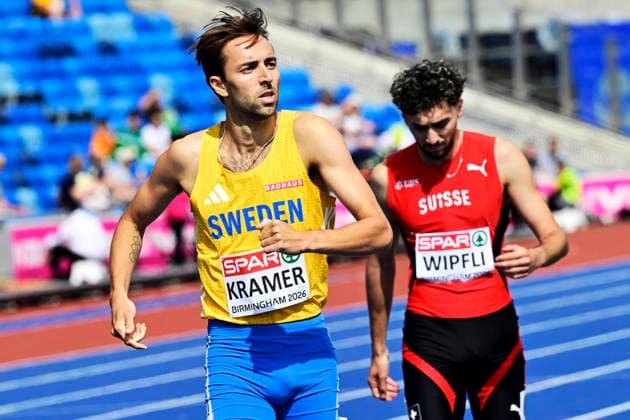 BIRMINGHAM, UNITED KINGDOM 20260810 Sweden s Andreas Kramer and Switzerland s Ramon Wipfli during the men s 800m qualifying round at the European Athletics Championships at Alexander Stadium in Birmingham. *** The image is included in the SPORTS PACKAGE. For others PAY IMAGE. *** BIRMINGHAM UK x10030x *** BIRMINGHAM, UNITED KINGDOM 20260810 Sweden s Andreas Kramer and Switzerland s Ramon Wipfli during the men s 800m qualifying round at the European Athletics Championships at Alexander Stadium in Birmingham *** The image is included in the SPORTS PACKAGE. For other images, see PAY IMAGE *** BIRMINGHAM, UK x10030x  Copyright: xJonasxEkströmer TTx EUROPEAN ATHLETICS CHAMPIONSHIPS 2026