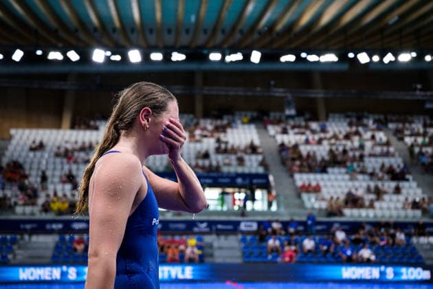 260810 Thilda Häll of Sweden reacts after competing in women™s 800 meters freestyle swimming heats during day eleven of the 2026 European Aquatics Championships on August 10, 2026 in Saint-Denis. Photo: Joel Marklund BILDBYRAN kod JM JM0838 bbeng simning swimming svomming 2026 european aquatics championships em dam Sverige Sweden jubel *** August 10, 2026: Thilda Häll of Sweden reacts after competing in the women’s 800-meter freestyle swimming heats during day eleven of the 2026 European Aquatics Championships on August 10, 2026 in Saint-Denis. Photo by Joel Marklund, BILDBYRAN. Code: JM JM0838 bbeng swimming 2026 European Aquatics Championships European Championships women Sweden celebration  Copyright: JOELxMARKLUND BB260810JM059