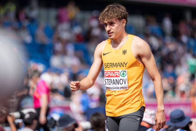 BIRMINGHAM, GREAT BRITAIN - AUGUST 10, 2026 : Alexander STEPANOV (GER Germany) competing in the heat over 800m during the European Athletics Championships at Alexander Stadium on August 10, 2026 in Birmingham, Great Britain. Nordrhein-Westfalen Great Britain Copyright: xLeahxKohringx