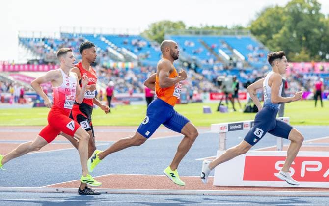 BIRMINGHAM - Ryan Clarke during the 800-meter qualifications at the European Athletics Championships. It is the first time the European Championships are being held in Great Britain. IRIS VAN DEN BROEK ANP xVIxANPxSportx xxANPxIVx 565214316 originalFilename: 565214316.jpg