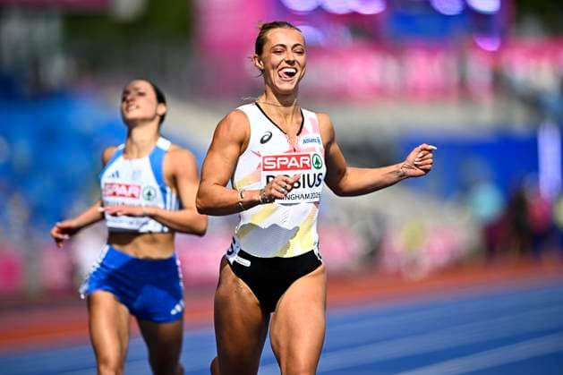European Athletics Championships Birmingham 2026 - day 1 BIRMINGHAM, ENGLAND - AUGUST 10 : Rosius Rani (BEL) in action during the 100m Women Round 1 Heat 2 on day 1 of the Birmingham 2026 European Athletics Championships on August 10, 2026 in Birmingham, England, 10 08 2026 Birmingham ENGLAND  Copyright: xTomasxSiskx