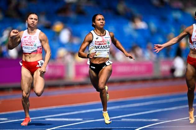 European Athletics Championships Birmingham 2026 - day 1 BIRMINGHAM, ENGLAND - AUGUST 10 : Nkansa Delphine (BEL) in action during the 100m Women Round 1 Heat 3 on day 1 of the Birmingham 2026 European Athletics Championships on August 10, 2026 in Birmingham, England, 10 08 2026 Birmingham ENGLAND  Copyright: xTomasxSiskx