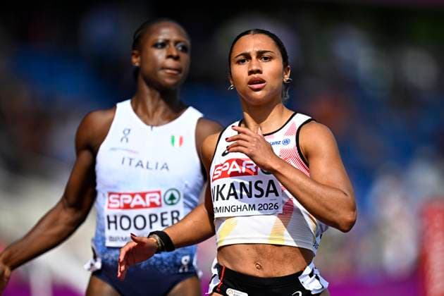 European Athletics Championships Birmingham 2026 - day 1 BIRMINGHAM, ENGLAND - AUGUST 10 : Nkansa Delphine (BEL) in action during the 100m Women Round 1 Heat 3 on day 1 of the Birmingham 2026 European Athletics Championships on August 10, 2026 in Birmingham, England, 10 08 2026 Birmingham ENGLAND  Copyright: xTomasxSiskx