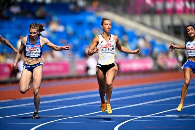 European Athletics Championships Birmingham 2026 - day 1 BIRMINGHAM, ENGLAND - AUGUST 10 : Rosius Rani (BEL) in action during the 100m Women Round 1 Heat 2 on day 1 of the Birmingham 2026 European Athletics Championships on August 10, 2026 in Birmingham, England, 10 08 2026 Birmingham ENGLAND  Copyright: xTomasxSiskx