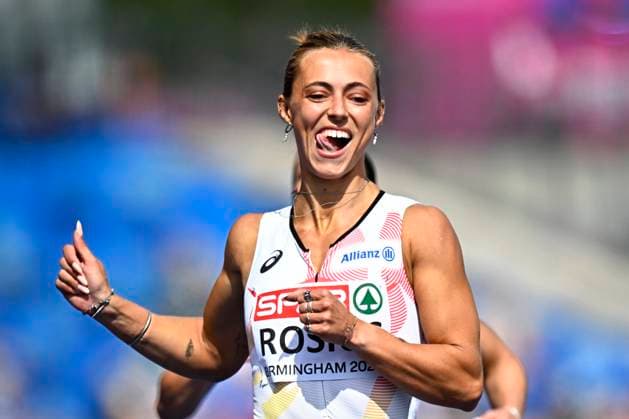 European Athletics Championships Birmingham 2026 - day 1 BIRMINGHAM, ENGLAND - AUGUST 10 : Rosius Rani (BEL) in action during the 100m Women Round 1 Heat 2 on day 1 of the Birmingham 2026 European Athletics Championships on August 10, 2026 in Birmingham, England, 10 08 2026 Birmingham ENGLAND  Copyright: xTomasxSiskx