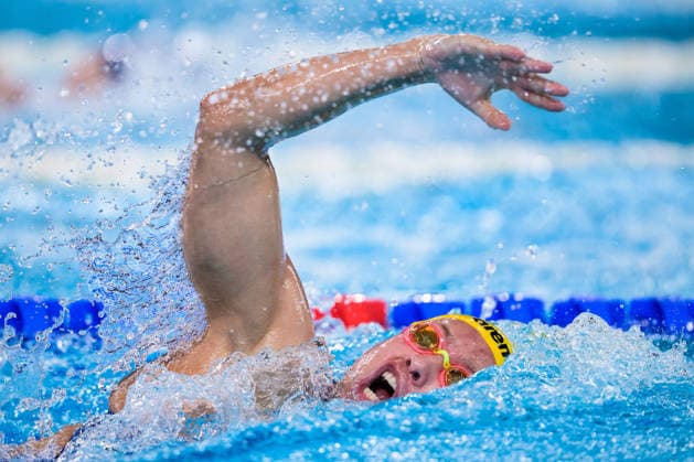 260810 Hanna Bergman of Sweden competes in women™s 4x200 meters freestyle swimming relay heats during day eleven of the 2026 European Aquatics Championships on August 10, 2026 in Saint-Denis. Photo: Joel Marklund BILDBYRAN kod JM JM0838 bbeng simning swimming svomming 2026 european aquatics championships em dam Sverige lagkapp *** August 10, 2026: Hanna Bergman of Sweden competes in the women’s 4x200-meter freestyle swimming relay heats during day eleven of the 2026 European Aquatics Championships on August 10, 2026 in Saint-Denis. Photo by Joel Marklund, BILDBYRAN, code JM JM0838 bbeng swimming 2026 European Aquatics Championships European Championships women’s Sweden relay  Copyright: JOELxMARKLUND BB260810JM083