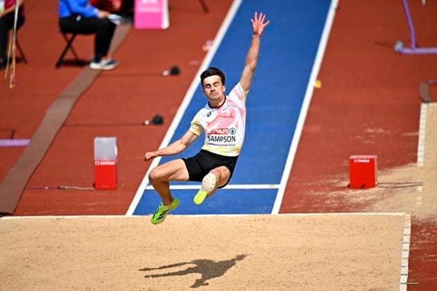 European Athletics Championships Birmingham 2026 - day 1 BIRMINGHAM, ENGLAND - AUGUST 10 : Sampson Yanni (BEL) in action during the Long Jump Qualification Group A on day 1 of the Birmingham 2026 European Athletics Championships on August 10, 2026 in Birmingham, England, 10 08 2026 Birmingham ENGLAND  Copyright: xTomasxSiskx