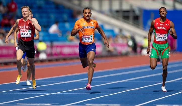 BIRMINGHAM - Eugene Omalla during the 400-meter qualification at the European Athletics Championships. It is the first time the European Championships are being held in Great Britain. IRIS VAN DEN BROEK ANP xVIxANPxSportx xxANPxIVx 565217315 originalFilename: 565217315.jpg