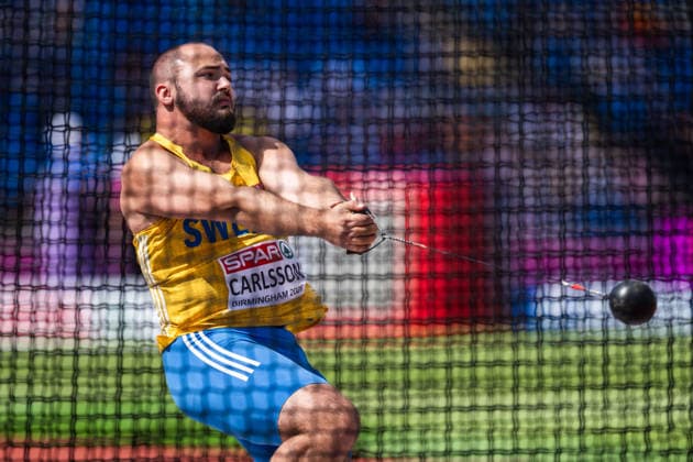 260810 Ragnar Carlsson of Sweden competes in men s hammer throw qualification during day 1 of the 2026 European Athletics Championships on August 10, 2026 in Birmingham. Photo: Mathias Bergeld BILDBYRAN kod MB MT1064 friidrott athletics friidrett friidrotts-em em friidretts-em 2026 european athletics championships 1 bbeng hammer throw slegge slägga sverige *** 260810 Ragnar Carlsson of Sweden competes in the men’s hammer throw qualifying round during Day 1 of the 2026 European Athletics Championships on August 10, 2026 in Birmingham. Photo by Mathias Bergeld, BILDBYRAN, code MB MT1064. track and field, athletics, friidrett, friidrotts EM, 2026 European Athletics Championships, 1 BBENG, hammer throw, slegge, slägga, Sweden  Copyright: MATHIASxBERGELD BB260810MB036