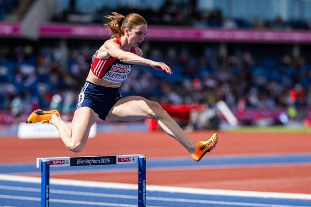 260810 Elisabeth Slettum of Norway competes in women™s 400 meter hurdles qualification during day 1 of the 2026 European Athletics Championships on August 10, 2026 in Birmingham. Photo: Mathias Bergeld BILDBYRAN kod MB MT1064 friidrott athletics friidrett friidrotts-em em friidretts-em 2026 european athletics championships 1 bbeng hurdles hekk häck *** August 10, 2026: Elisabeth Slettum of Norway competes in the women’s 400-meter hurdles qualifying round during Day 1 of the 2026 European Athletics Championships on August 10, 2026 in Birmingham. Photo by Mathias Bergeld, BILDBYRAN, code MB MT1064. track and field, athletics, friidrett, friidrotts EM, 2026 European Athletics Championships, 1 BBENG, hurdles, hekk, häck  Copyright: MATHIASxBERGELD BB260810MB042