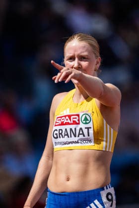 260810 Moa Granat of Sweden after competing in women™s 400 meter hurdles qualification during day 1 of the 2026 European Athletics Championships on August 10, 2026 in Birmingham. Photo: Mathias Bergeld BILDBYRAN kod MB MT1064 friidrott athletics friidrett friidrotts-em em friidretts-em 2026 european athletics championships 1 bbeng *** August 10, 2026: Moa Granat of Sweden after competing in the women’s 400-meter hurdles qualifying round on Day 1 of the 2026 European Athletics Championships on August 10, 2026 in Birmingham. Photo by Mathias Bergeld, BILDBYRAN, code MB MT1064. track and field, athletics, friidrett, friidrotts EM, 2026 European Athletics Championships, 1 bbeng  Copyright: MATHIASxBERGELD BB260810MB046
